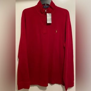 Men’s Ralph Lauren POLO Estate-Rib Quarter-Zip Pullover, NWTS!!!